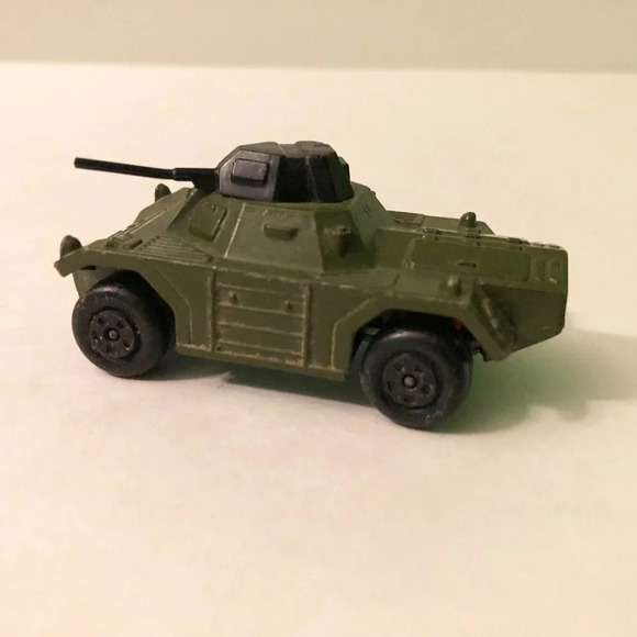 Vintage 1973 Matchbox Rolamatics Lesney Military Green  No 73 Weasel - Picture 9 of 10